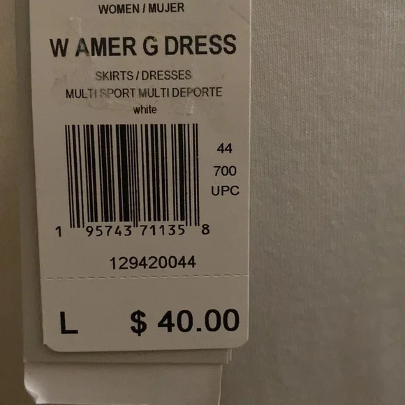 NWT adidas T-shirt dress white - Picture 6 of 6